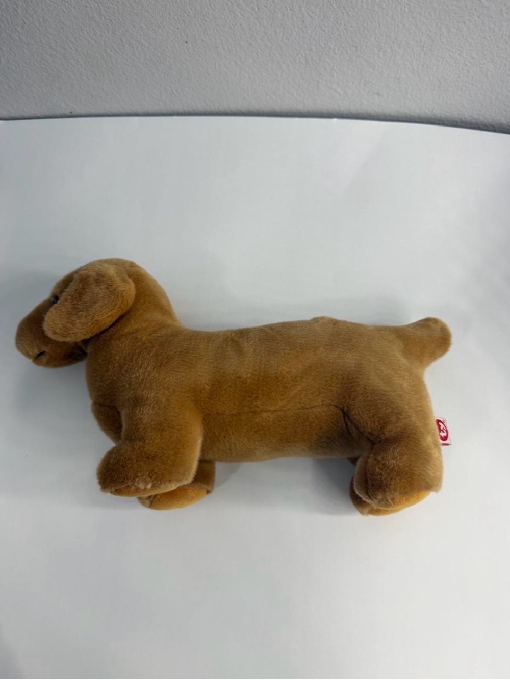 Ty Brown Plush Dachshund with Red Heart Tag